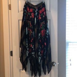 Free People Floral Maxi Skirt